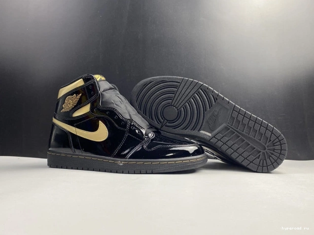 GOLD METALLIC BLACK RETRO JORDAN 1 555088-032 AIR (2020) HIGH 0718